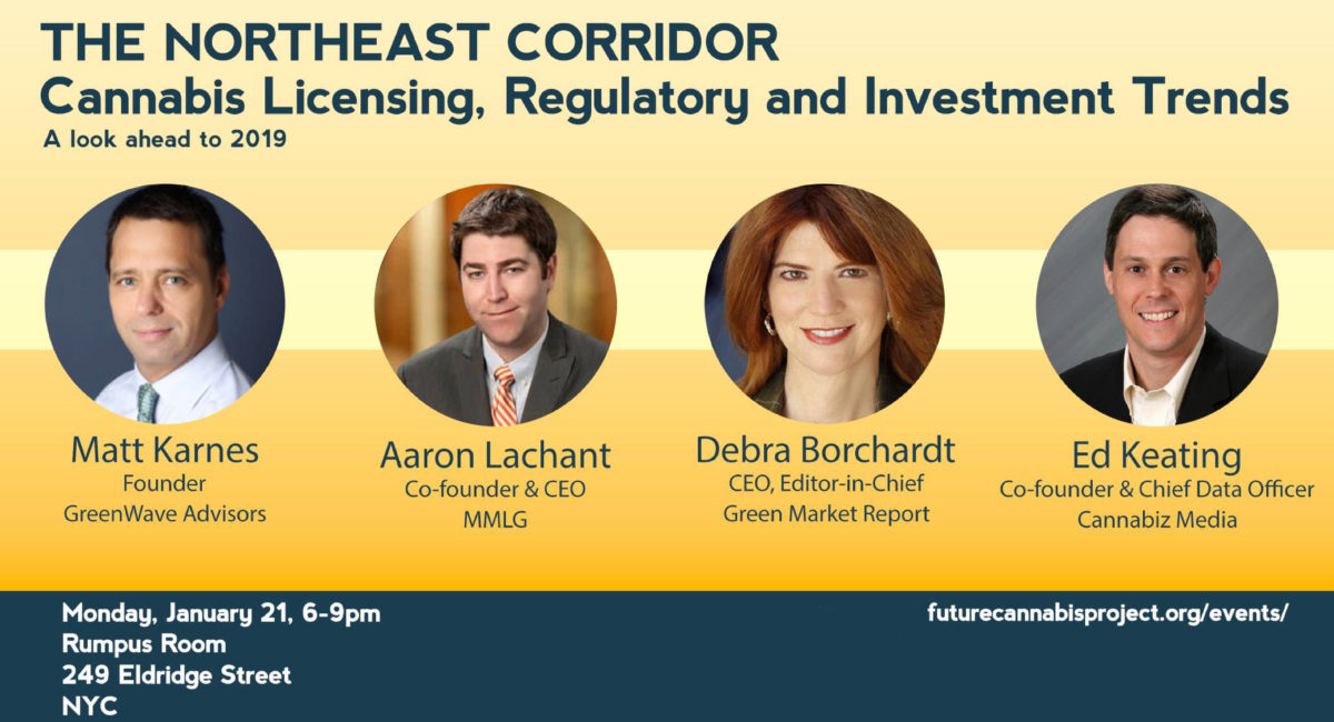 MMLG is heading to the east coast, baby. We're hosting an NYC cannabis conversation on 1/21 and will be discussing compliance and investment opportunities on the eastern seaboard. Sign up today!
